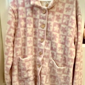 Beach Riot Pink and White Plaid Jacket